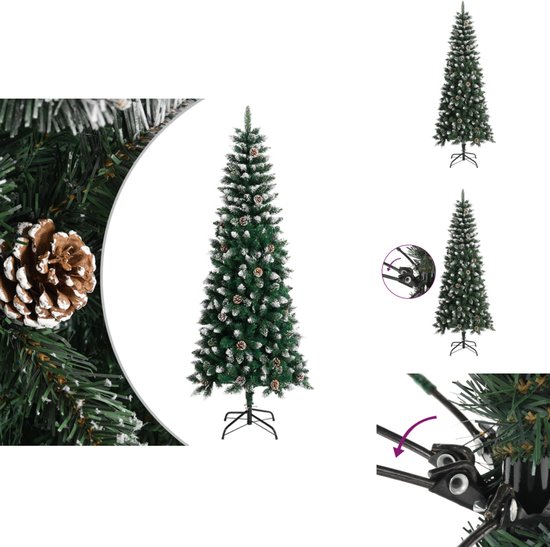 vidaXL Kunstkerstboom 240 cm groen met standaard