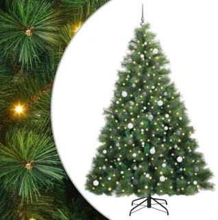 vidaXL kunstkerstboom 240 cm groen met standaard