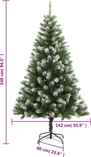 vidaXL Kunstkerstboom 240 cm