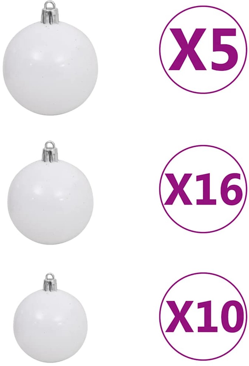 vidaXL Kunstkerstboom 240 cm met LED's