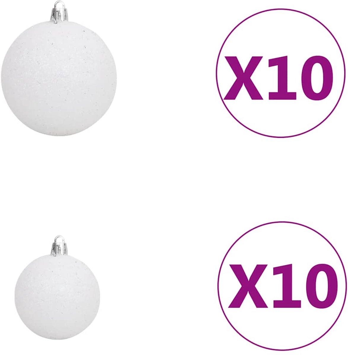 vidaXL Kunstkerstboom 240 cm met LED's
