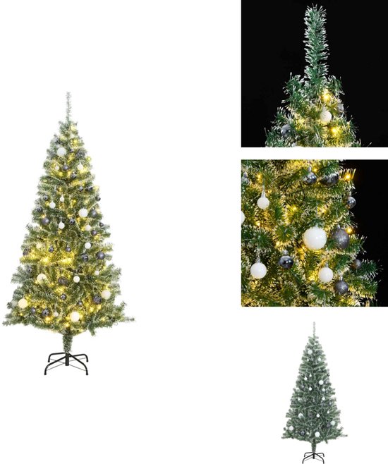 vidaXL Kunstkerstboom 240 cm met LED's