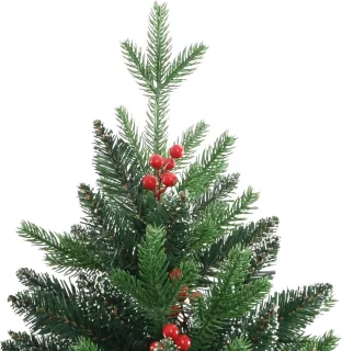 vidaXL Kunstkerstboom 240 cm met rode bessen