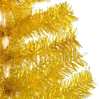 vidaXL Kunstkerstboom 240 cm PET Goud