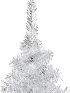 vidaXL Kunstkerstboom 240 cm PET zilver