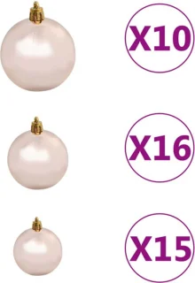 vidaXL Kunstkerstboom 240 cm PET zilver