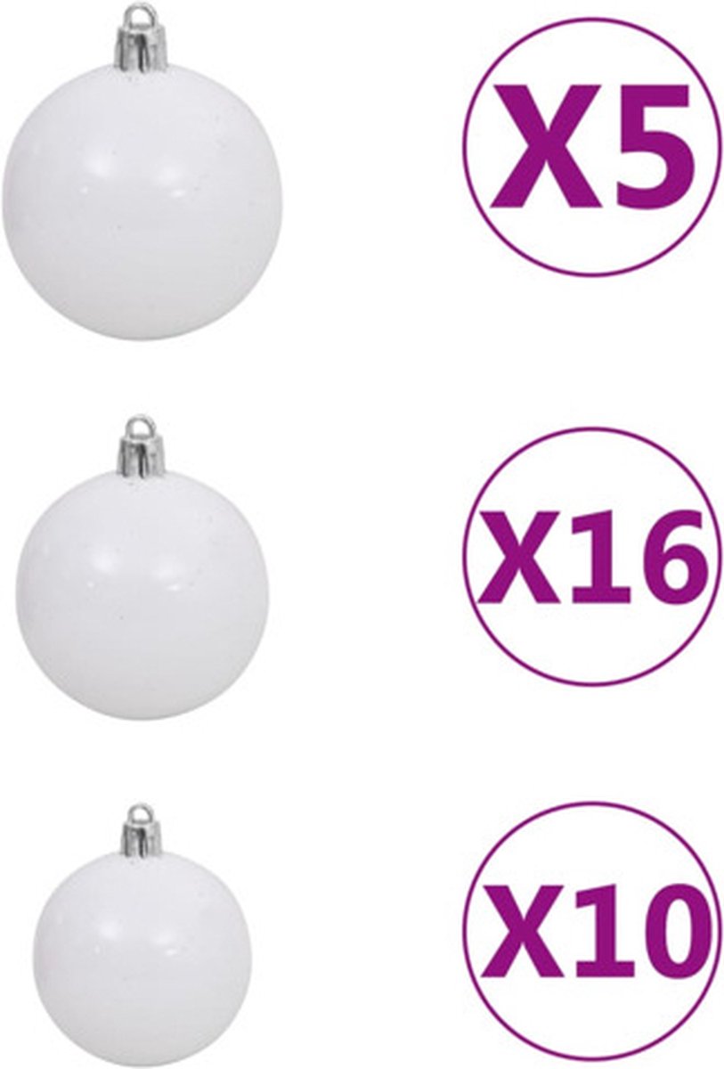 vidaXL Kunstkerstboom 240 cm PVC roze