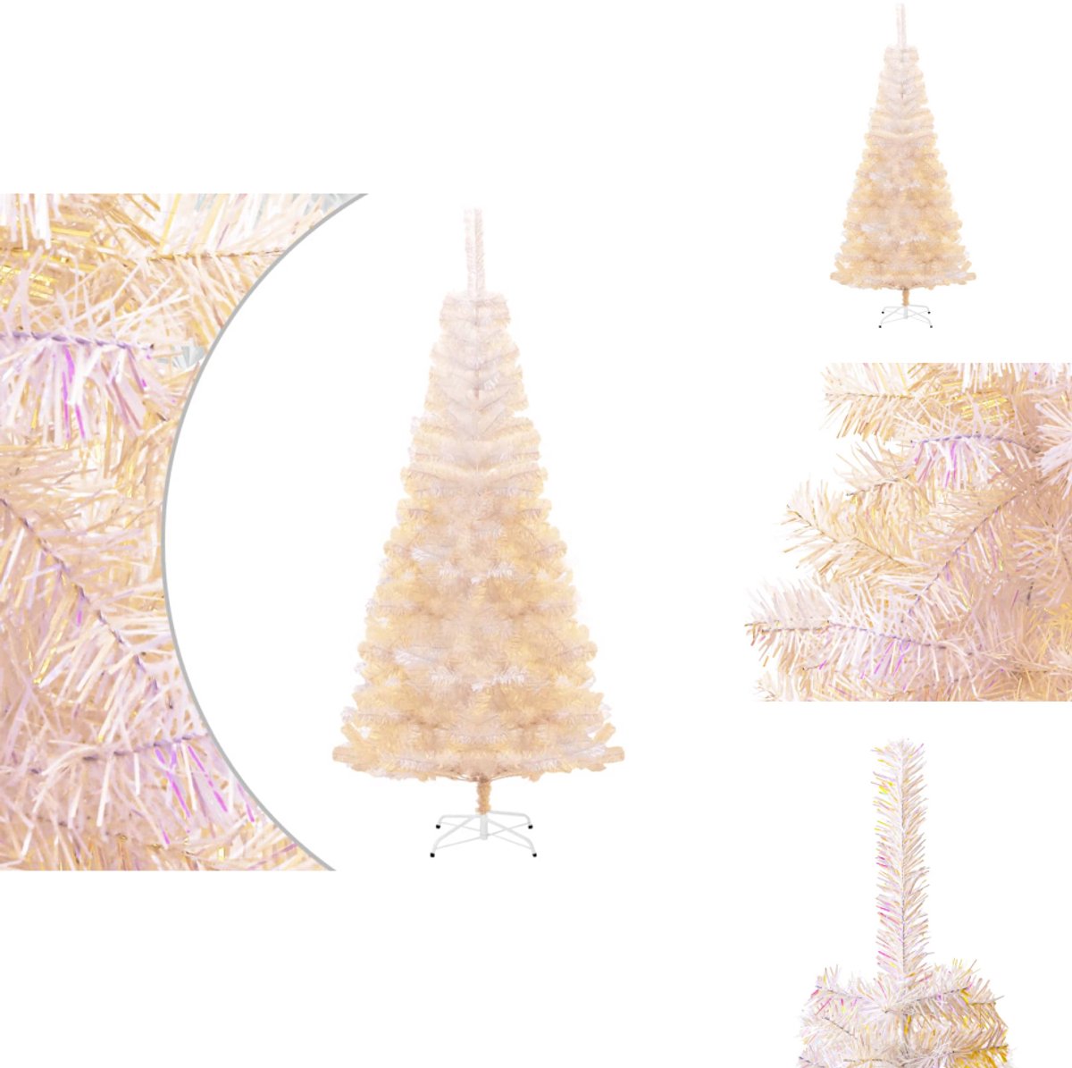 vidaXL Kunstkerstboom 240 cm PVC wit