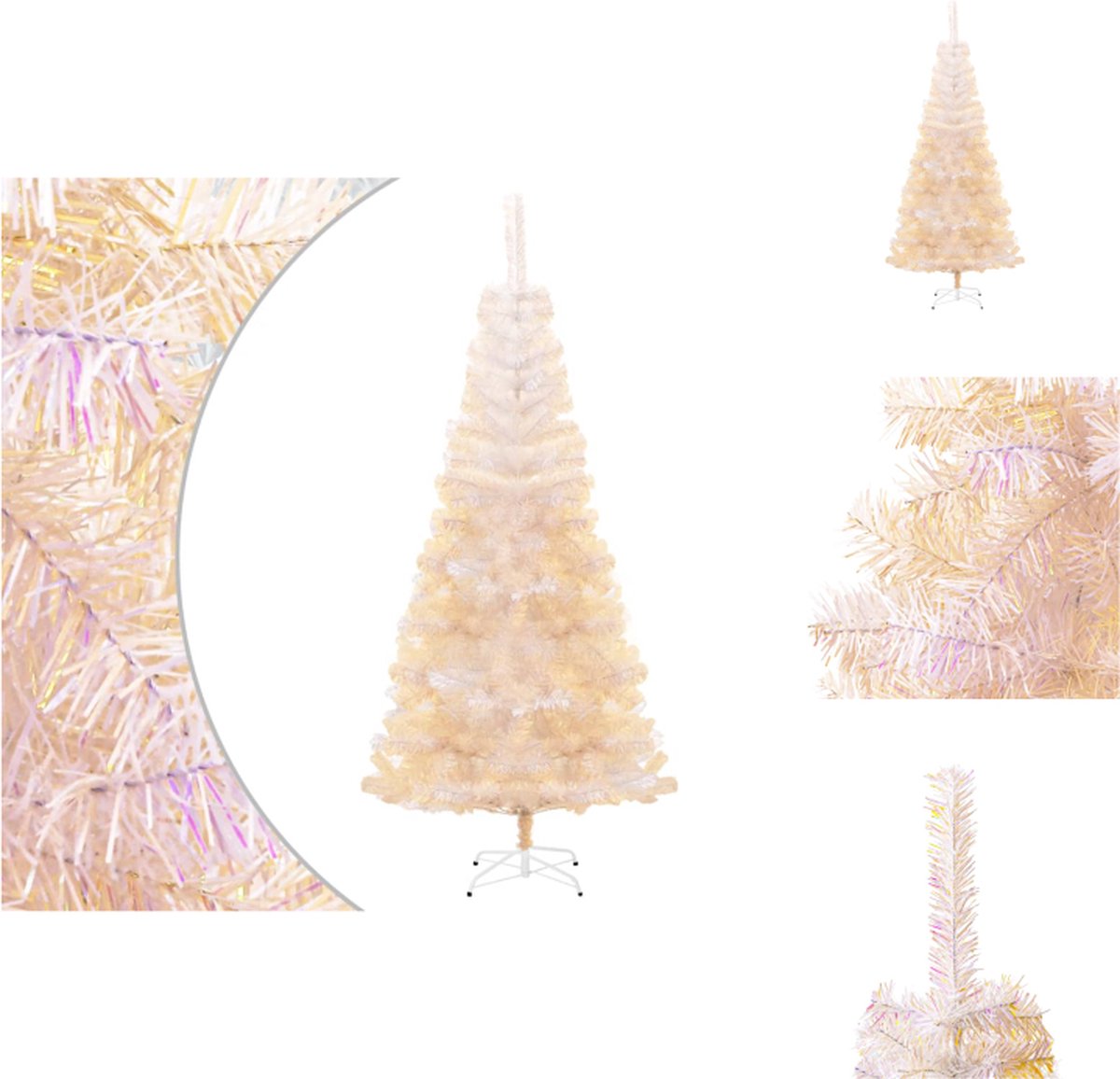 vidaXL Kunstkerstboom 240 cm PVC wit