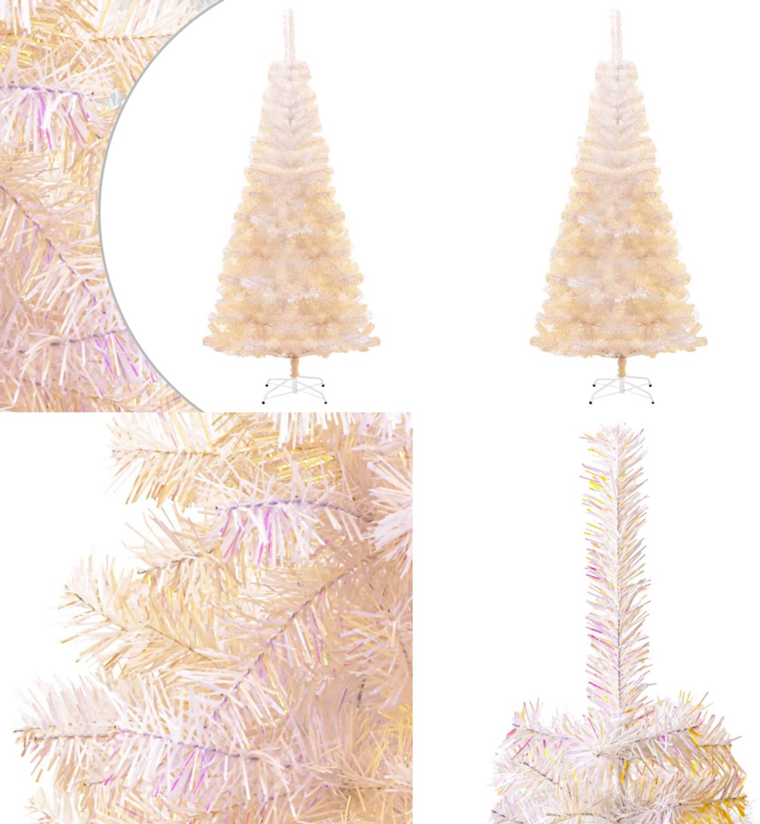 vidaXL Kunstkerstboom 240 cm PVC wit