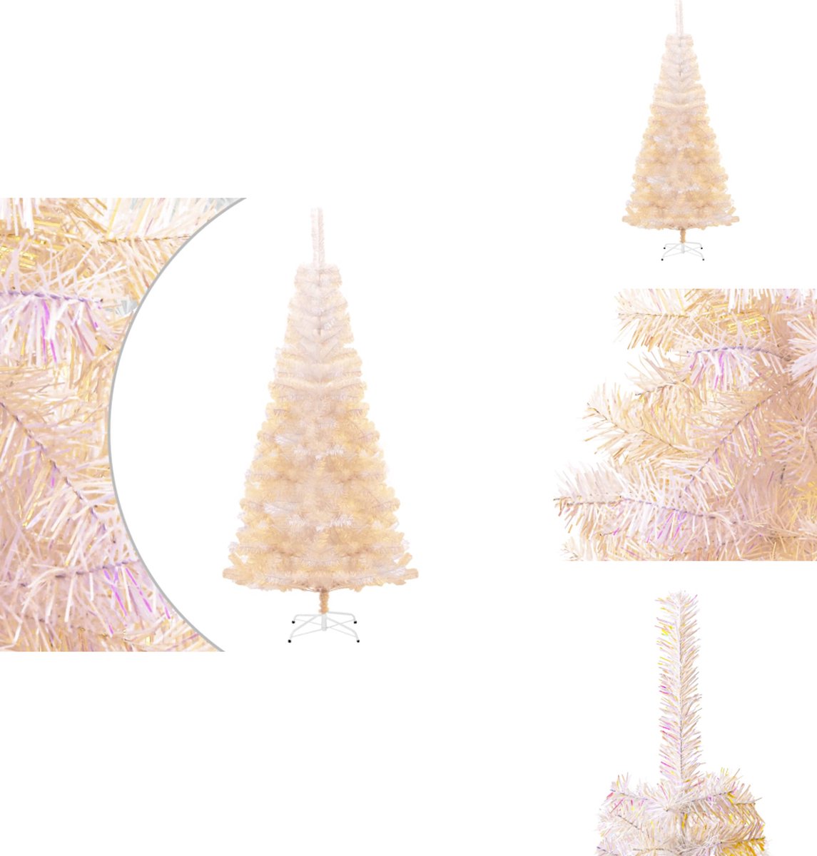 vidaXL Kunstkerstboom 240 cm PVC wit