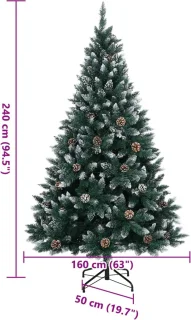 vidaXL Kunstkerstboom 240 cm