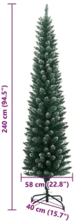 vidaXL Kunstkerstboom 240 cm