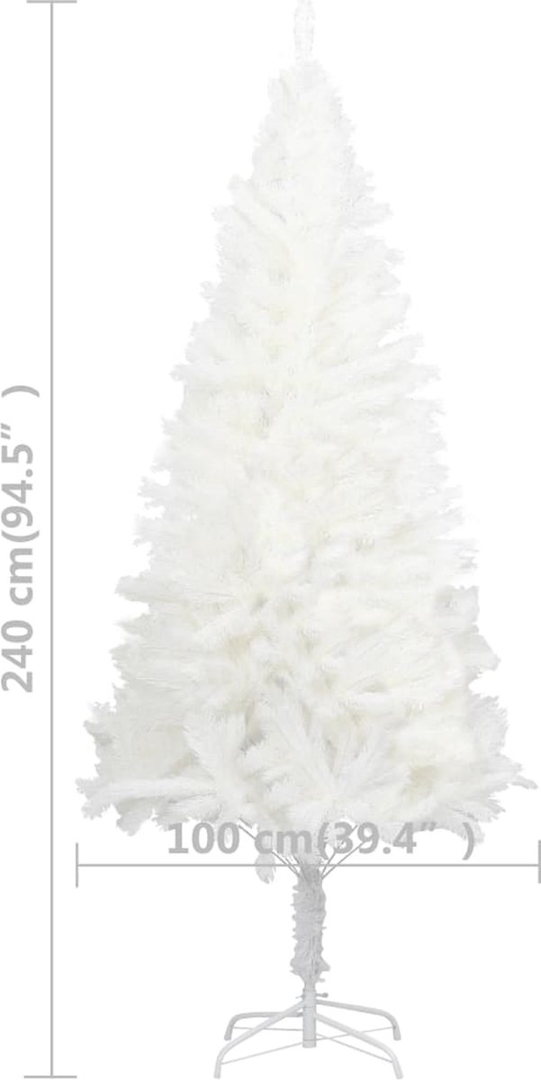 vidaXL Kunstkerstboom 240 cm wit