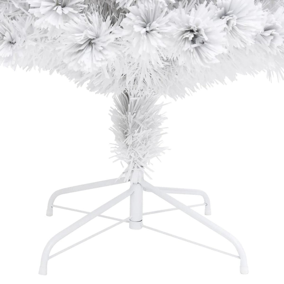 vidaXL Kunstkerstboom 240 cm wit glasvezel met verlichting