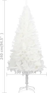 vidaXL Kunstkerstboom 240 cm wit