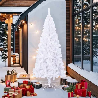 vidaXL Kunstkerstboom 240 cm wit