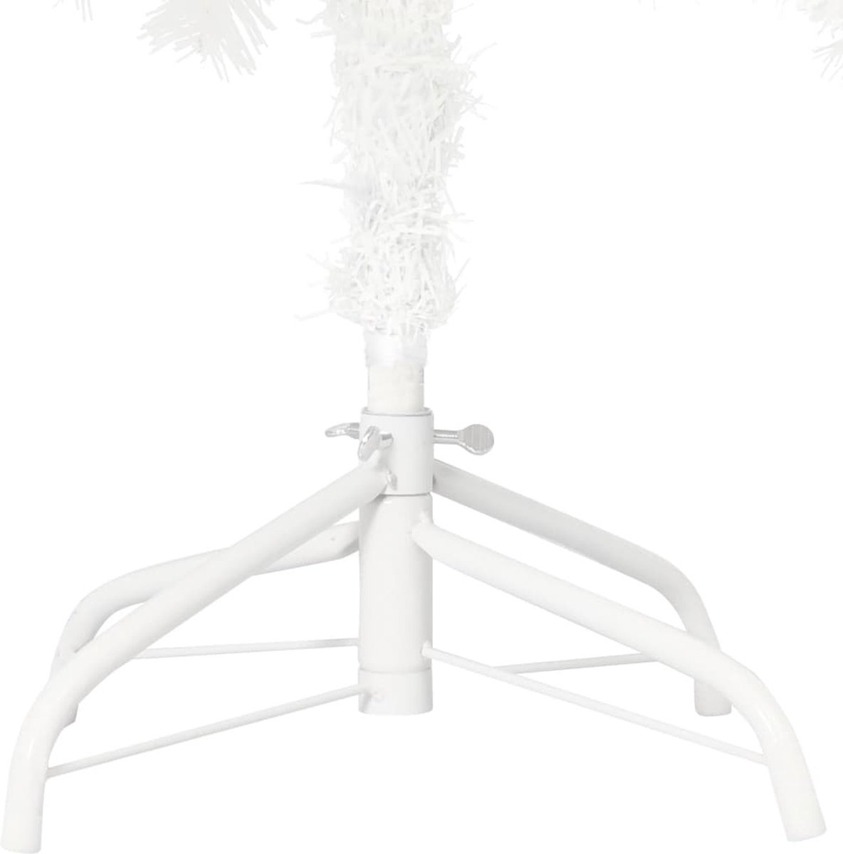 vidaXL Kunstkerstboom 240 cm wit met verlichting en kerstballen