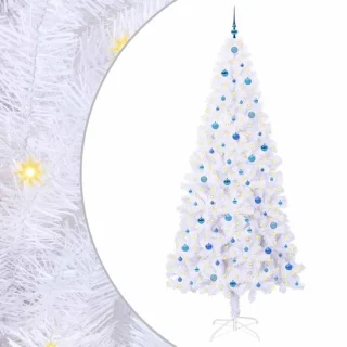 vidaXL Kunstkerstboom 240 cm wit