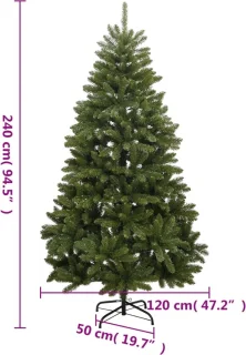 vidaXL Kunstkerstboom 240 cm