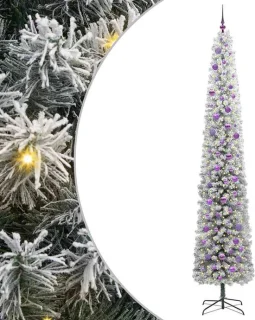vidaXL Kunstkerstboom 270 cm groen – PVC, staal en kunststof