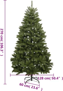 vidaXL Kunstkerstboom 270 cm groen