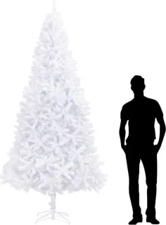vidaXL Kunstkerstboom 300 cm wit