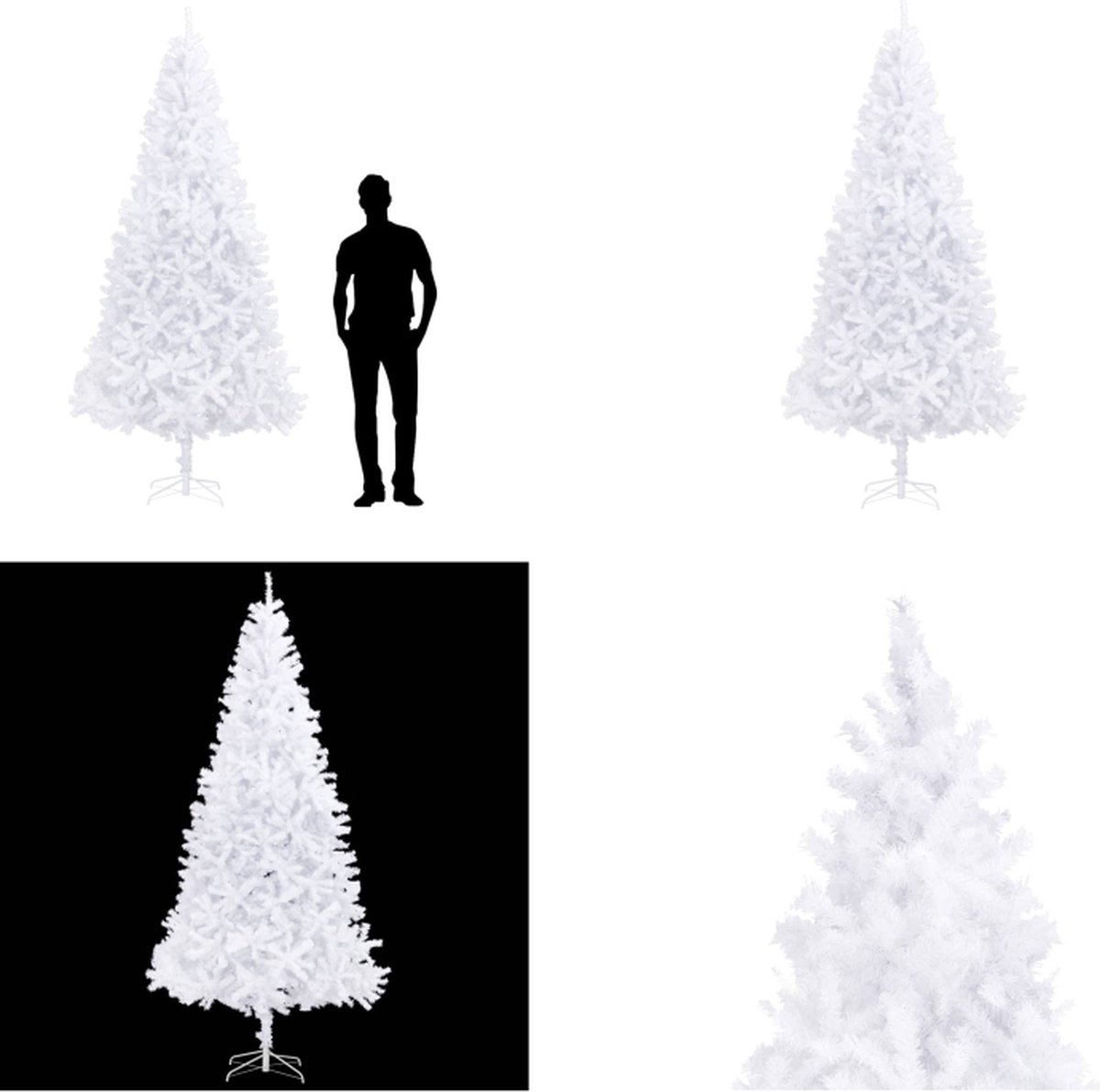 vidaXL Kunstkerstboom 300 cm wit