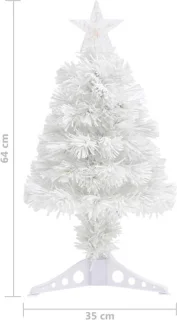 vidaXL Kunstkerstboom 64 cm wit