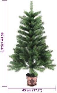 vidaXL Kunstkerstboom 65 cm groen