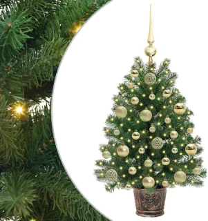 vidaXL Kunstkerstboom 75 cm, PE en PVC