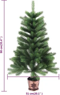 vidaXL Kunstkerstboom 90 cm