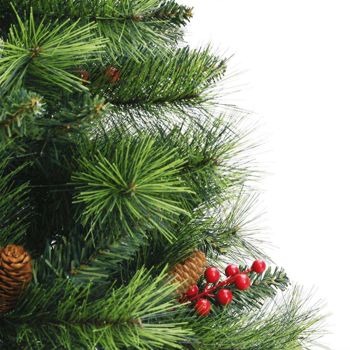 vidaXL Kunstkerstboom Dennenappels en Bessen 150 cm