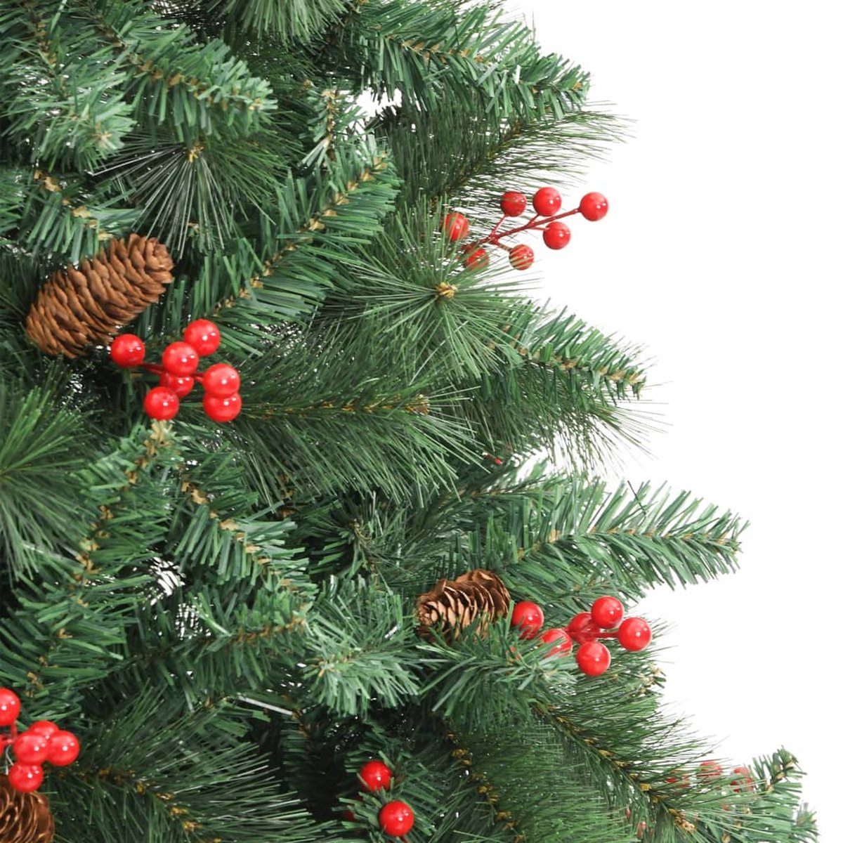 vidaXL Kunstkerstboom Dennenappels en Bessen 240 cm