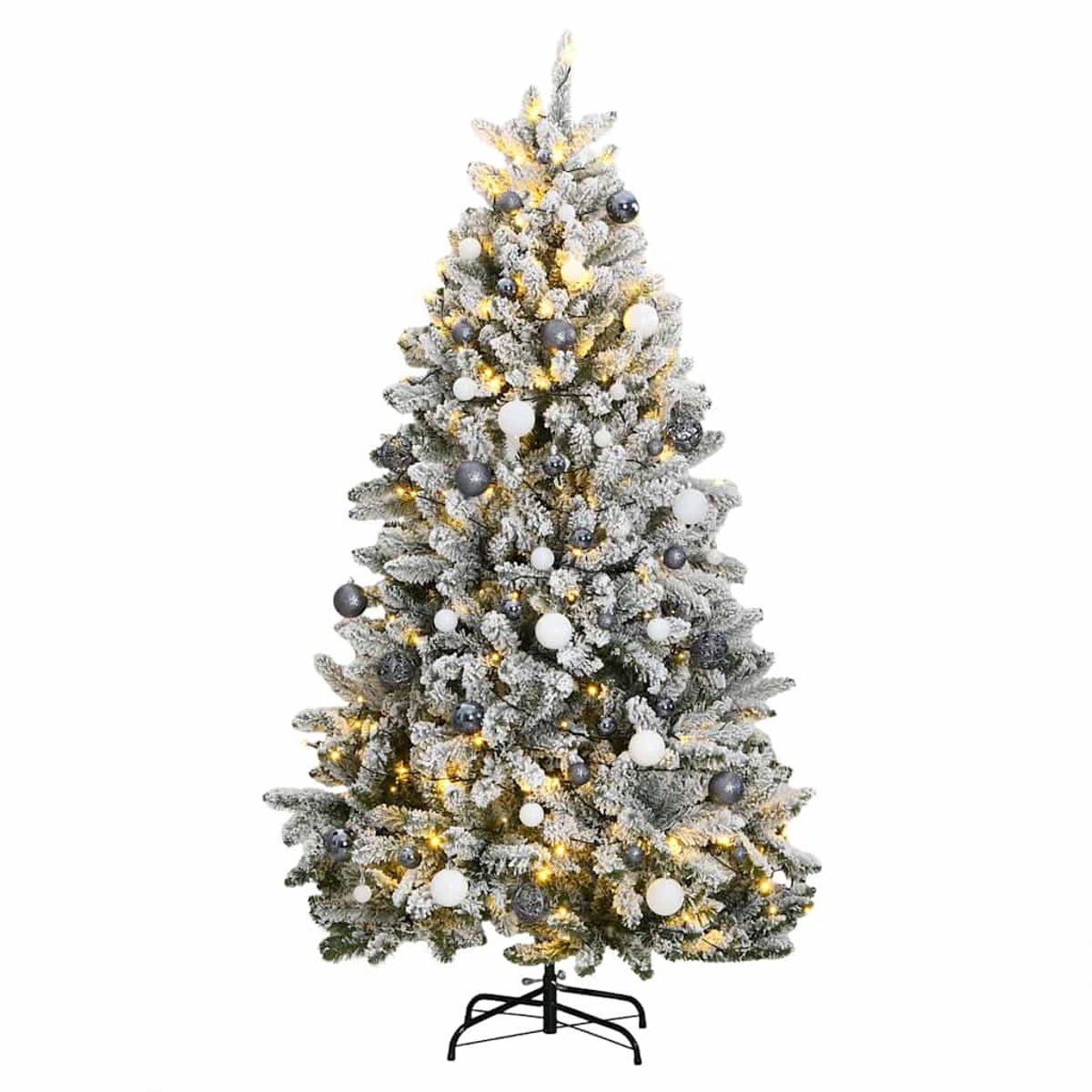 vidaXL Kunstkerstboom Gescharnierd 270 cm 300 LED's