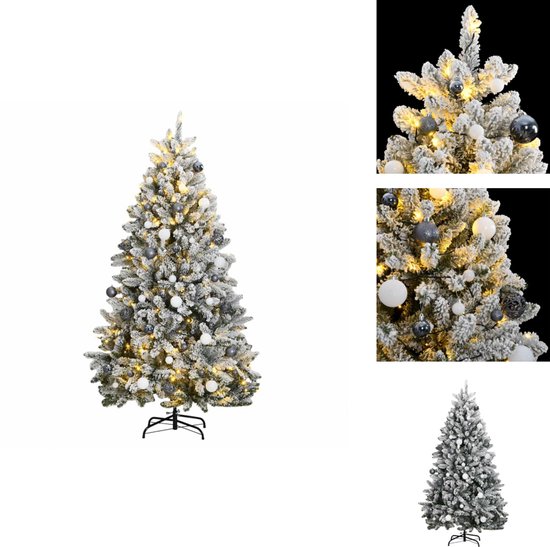 vidaXL Kunstkerstboom Gescharnierd 270 cm 300 LED's