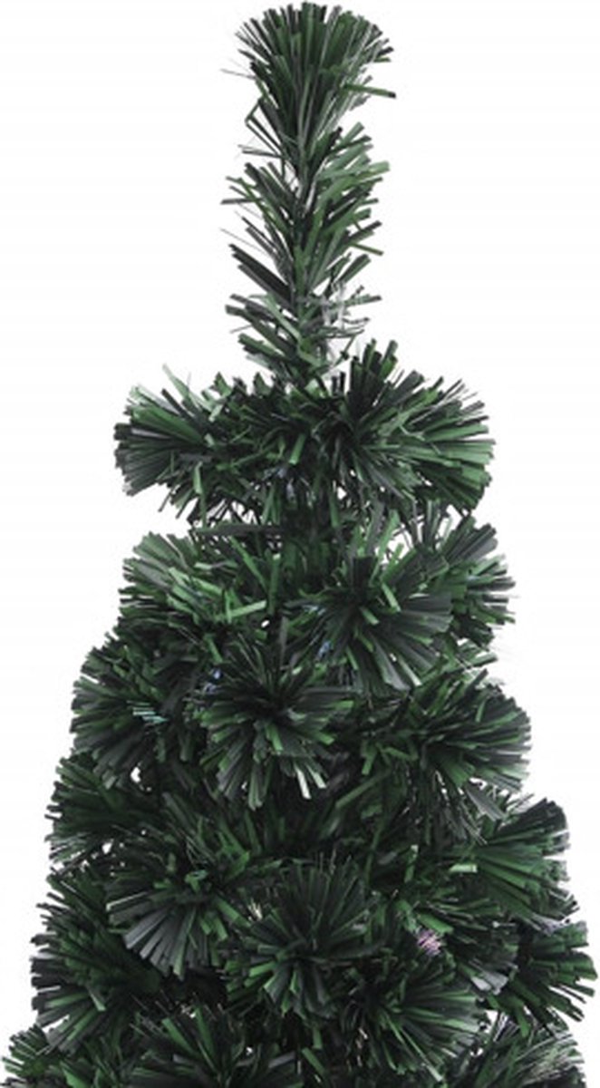 vidaXL Kunstkerstboom Glasvezel 240 cm Smal Met Standaard