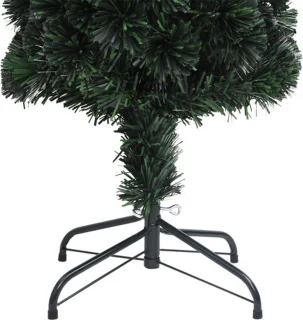 vidaXL Kunstkerstboom Glasvezel 240 cm Smal Met Standaard