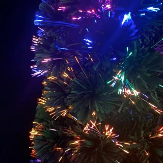 vidaXL Kunstkerstboom Glasvezel 240 cm Smal Met Standaard