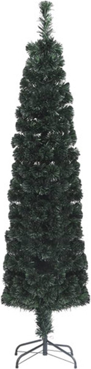 vidaXL Kunstkerstboom Glasvezel 240 cm Smal Met Standaard