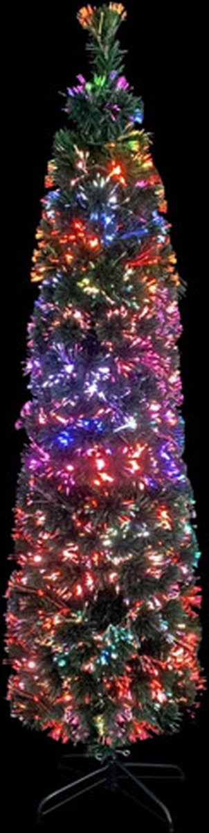 vidaXL Kunstkerstboom Glasvezel 240 cm Smal Met Standaard