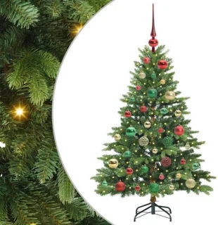 vidaXL Kunstkerstboom groen 120 cm PE en PVC