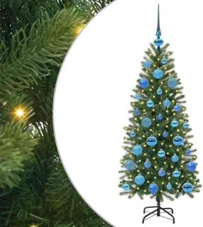 vidaXL Kunstkerstboom groen 120 cm PE en PVC