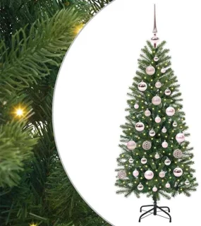 vidaXL Kunstkerstboom groen 120 cm PE en PVC
