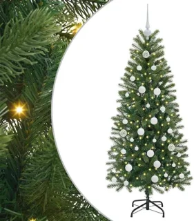 vidaXL kunstkerstboom groen 150 cm PE en PVC