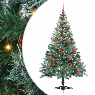 vidaXL kunstkerstboom groen 150 cm van PVC en staal