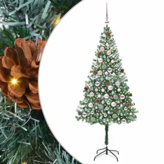 vidaXL kunstkerstboom groen 180 cm PVC en staal