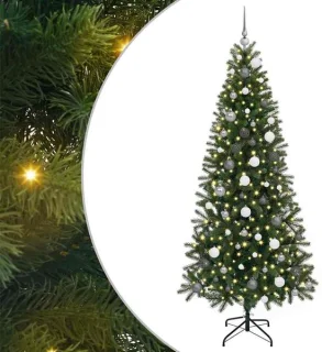 vidaXL kunstkerstboom groen 210 cm PE en PVC