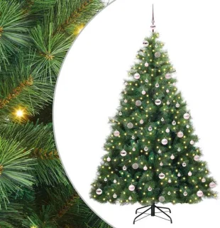 vidaXL kunstkerstboom groen 240 cm PE en PVC