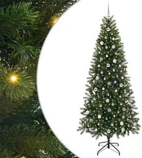vidaXL kunstkerstboom groen 240 cm PE en PVC